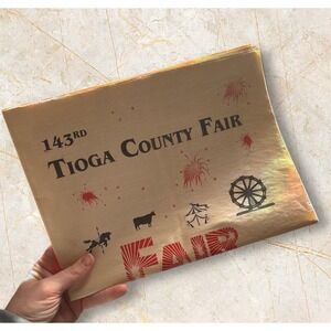 2002 Tioga County Fair premium book newspaper